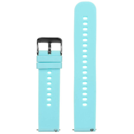 U27 rubber watch strap - blue/black - 18mm