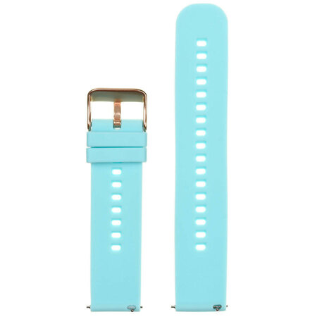 U27 rubber watch strap - blue/rosegold - 18mm