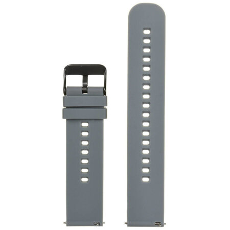 U27 rubber watch strap - dark gray/black - 20mm