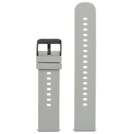 U27 rubber watch strap - light gray/black - 22mm