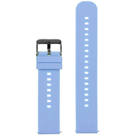 U27 rubber watch strap - light purple/black - 22mm