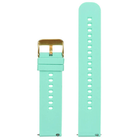 U27 rubber watch strap - mint/gold - 22mm