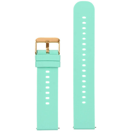 U27 rubber watch strap - mint/rosegold - 18mm