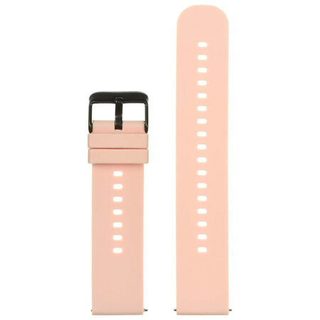 U27 rubber watch strap - pink/black - 20mm