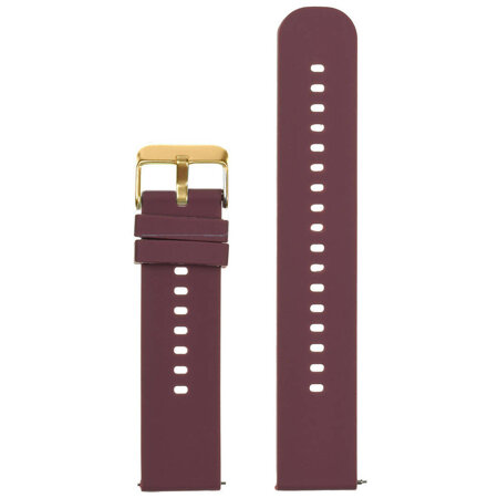 U27 rubber watch strap - purple/gold - 18mm