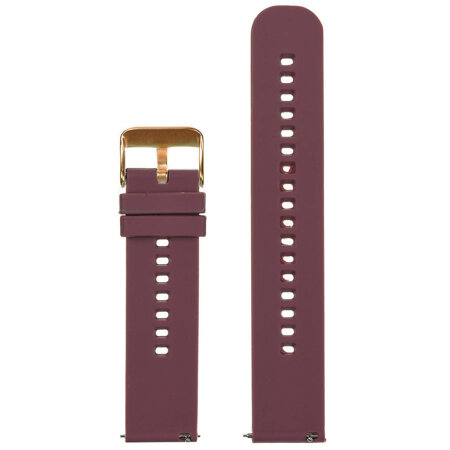 U27 rubber watch strap - purple/rosegold - 18mm