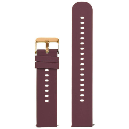 U27 rubber watch strap - purple/rosegold - 20mm