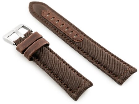 W34 - PREMIUM - brown - 24mm leather watch strap