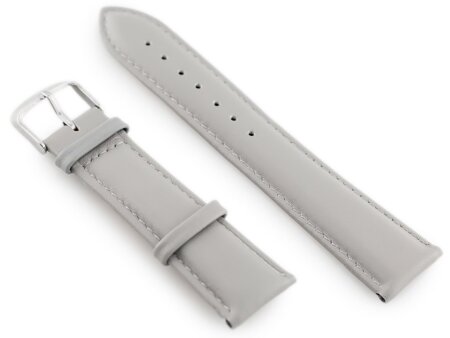 W83 leather watch strap - ash - 24mm