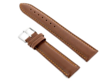 W83L leather watch strap - brown - 24mm