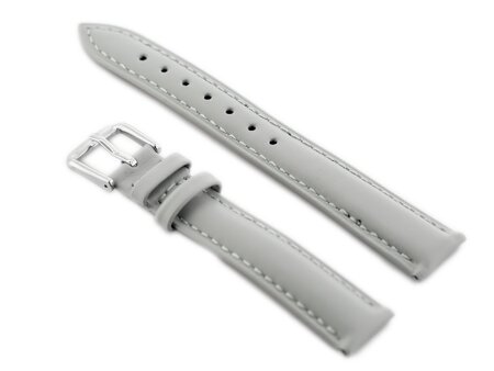 W94 leather watch strap - gray - 12mm