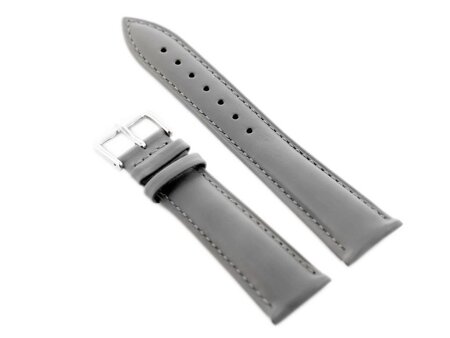 W94 leather watch strap - gray - 14mm