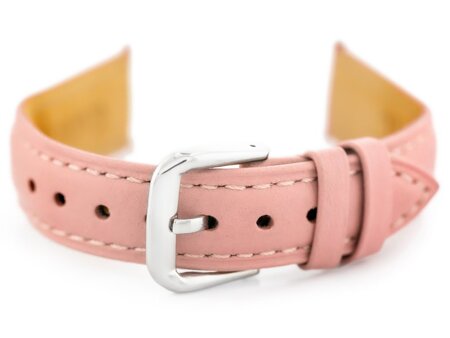 W94 leather watch strap - light pink - 16mm