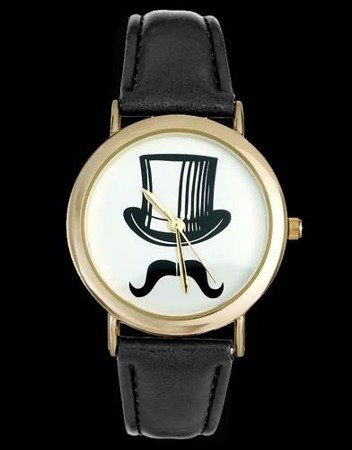 WOMEN'S CYLINDER WATCH, Moustache - asox (zx580b)