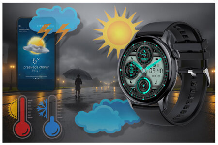 WOMEN'S SMARTWATCH Rubicon RNCF10 - SPORTS MODES, SNOW MONITOR (sr055a)