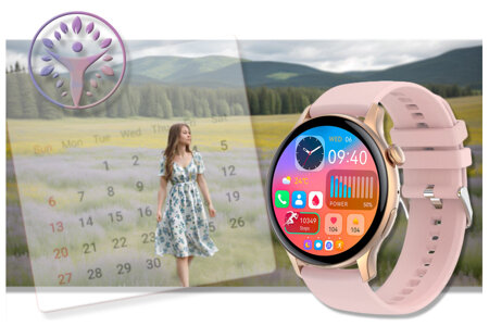 WOMEN'S SMARTWATCH Rubicon RNCF10 - SPORTS MODES, SNOW MONITOR (sr055b)