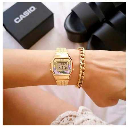 CASIO LA680WGA-4C WOMEN'S WATCH (zd631d) + BOX