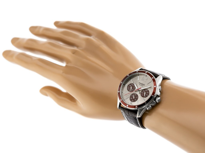 CASIO MEN'S WATCH MTP-1374L-7A1V (zd064c) + BOX