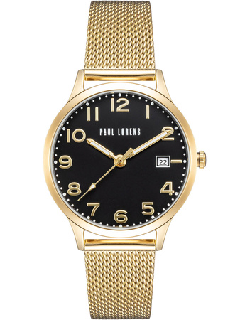 PAUL LORENS WOMEN'S WATCH - PL20000B-1D1 (zg572c) + BOX