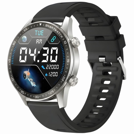 SMARTWATCH MĘSKI GRAVITY GT10-6 - AMOLED, DODATKOWY PASEK (sg046f)
