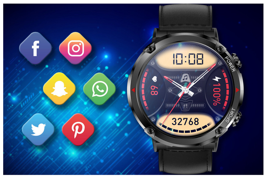 SMARTWATCH MĘSKI GRAVITY GT21-3 - BLUETOOTH CALL, DODATKOWY PASEK (sg025c)