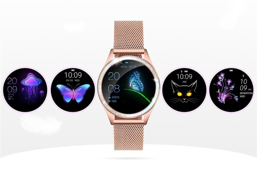 SMARTWATCH G. Rossi G.RSWBF2-4D2-1 rosegold/white (sg002f) + DODATKOWY PASEK