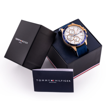 TOMMY HILFIGER MEN'S WATCH Bank 1791778 (zf064a) + BOX