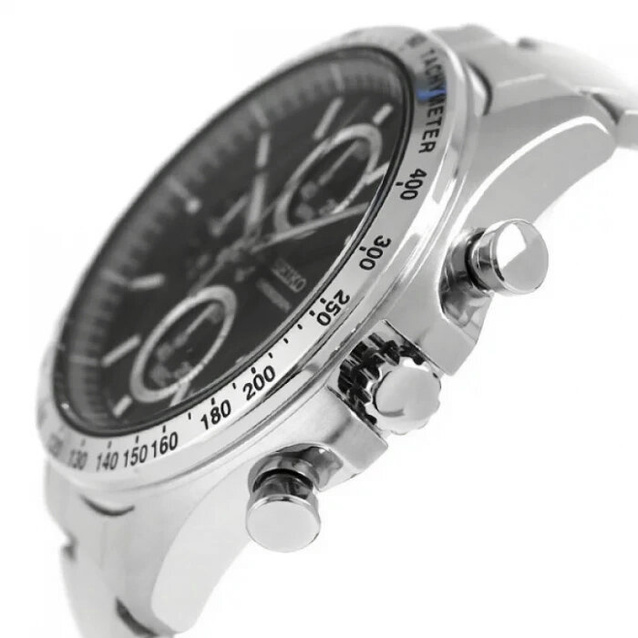 MEN'S WATCH SEIKO CHRONOGRAPH CASUAL QUARTZ SBTR005 + BOX