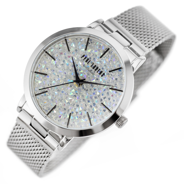 PAUL LORENS WOMEN'S WATCH - 473B2-3C1-2 - STAINLESS STEEL (zg517a) + BOX