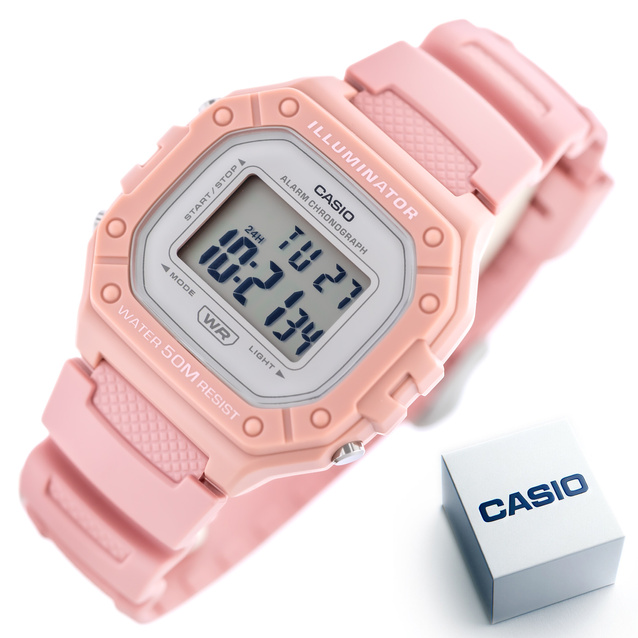 CASIO UNISEX WATCH W-218HC-4A + BOX (zd208h)