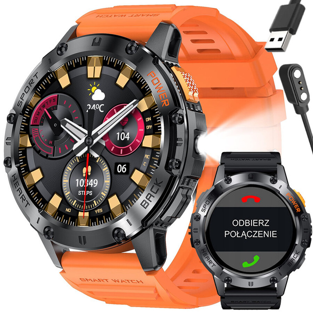 GRAVITY GT22-3 MEN'S SMARTWATCH - AMOLED, ADDITIONAL BELT (sg030c)