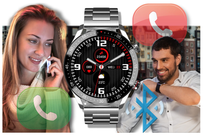 GRAVITY GT4-3 MEN'S SMARTWATCH - MAKING CALLS, STEPWATCH (sg023c)