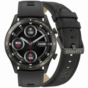 SMARTWATCH MĘSKI GRAVITY GT10-3 - AMOLED, DODATKOWY PASEK (sg046c)
