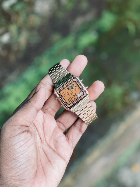 CASIO VINTAGE MEN'S WATCH A500WGA-9DF (zd158d) + BOX