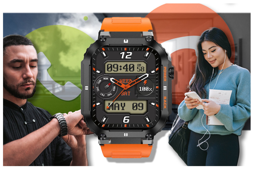 GRAVITY GT6-3 MEN'S SMARTWATCH - CALL EXECUTION, SNOW MONITOR (sg020c)
