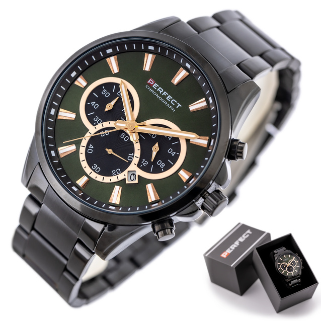 PERFECT MALE WATCH M510CH-04 - CHRONOGRAPH (zp386d) + BOX