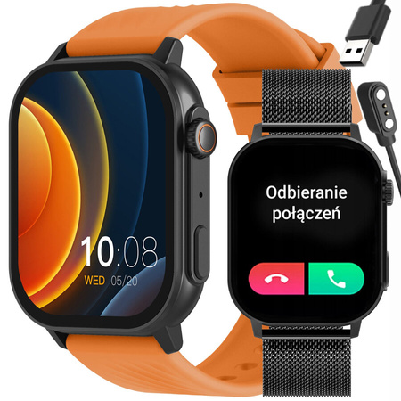 SMARTWATCH UNISEX GRAVITY GT15-2 - BLUETOOTH CONNECTIONS, ADDITIONAL PASSAGE (sg029b)