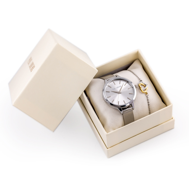 PAUL LORENS WOMEN'S PRESENT SET Watch + bracelet (zg506e) 