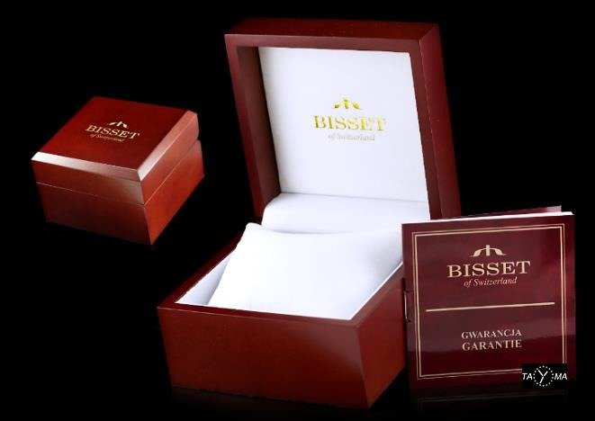 ZEGAREK DAMSKI BISSET BSBE18 - silver/green (zb547a)