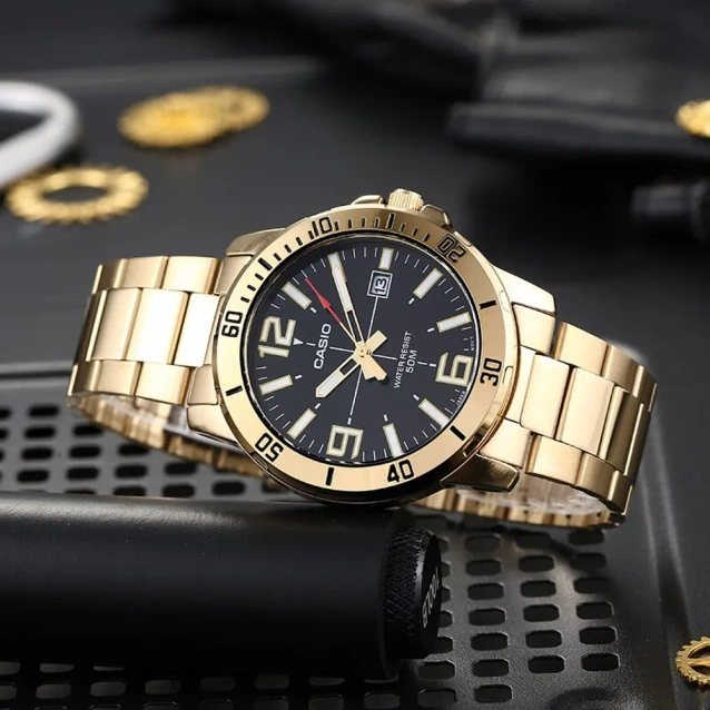 CASIO MTP-VD01G-1B MEN'S WATCH + BOX