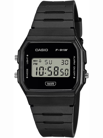 CASIO MEN'S WATCH F-91WB-1ADF + BOX