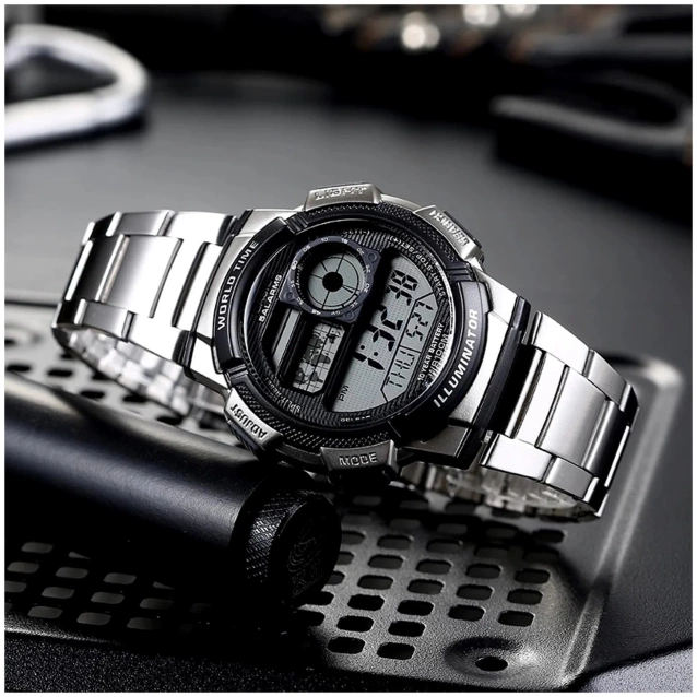CASIO MEN'S WATCH AE-1000WD 1A (zd073h) - WORLD TIME + BOX