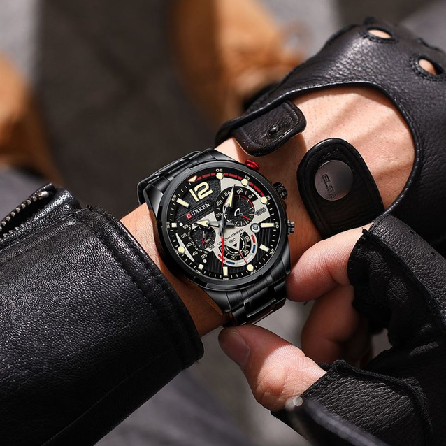 MEN'S WATCH CURREN 8395 (zc019b) - CHRONOGRAPH