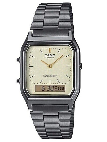 CASIO Vintage AQ-230GG-9A UNISEX HODINKY + KRABIČKA