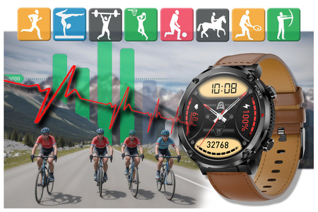 GRAVITY GT21-4 MEN'S SMARTWATCH - BLUETOOTH CALL, ADDITIONAL BELT (sg025d)