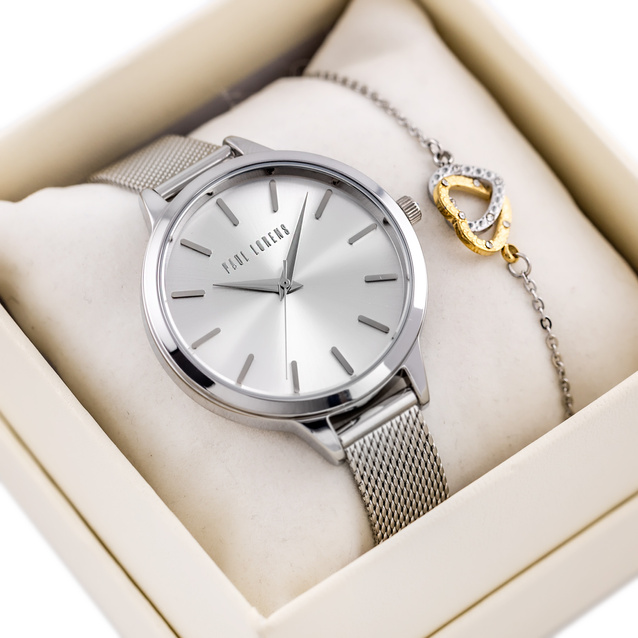 PAUL LORENS WOMEN'S PRESENT SET Watch + bracelet (zg506e) 