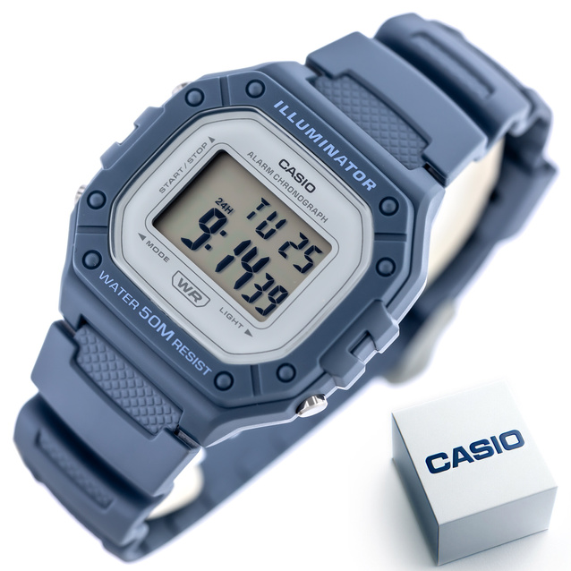 Zegarek Męski Casio W-218H-2AVDF ( zd208g) + BOX