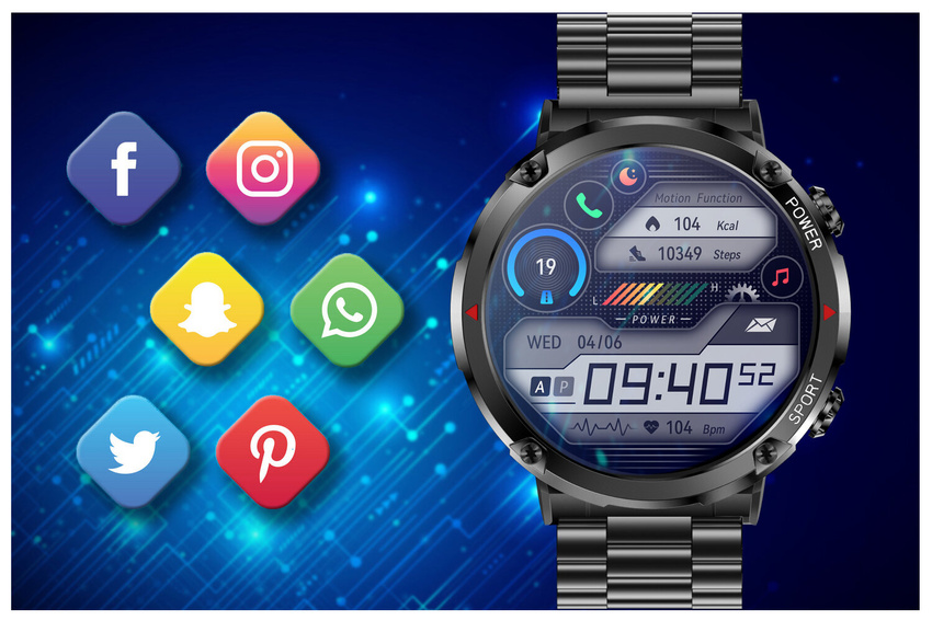 GRAVITY GT21-1 MEN'S SMARTWATCH - BLUETOOTH CALL, ADDITIONAL BELT (sg025a)