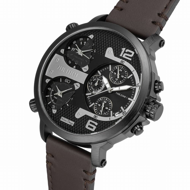 PAUL LORENS MALE WATCH - PL11706A2-1B2 (zg369d) + BOX