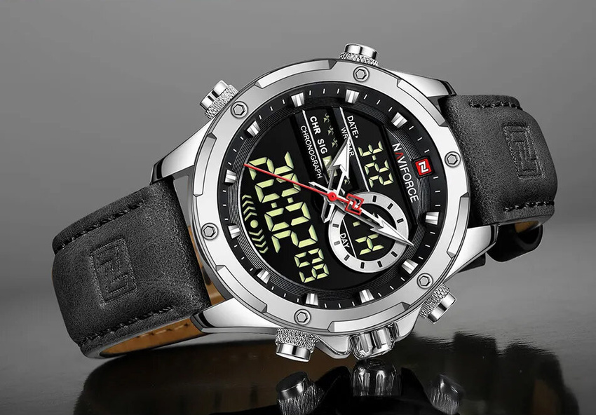 ZEGAREK MĘSKI NAVIFORCE NF9208- CHRONOGRAF (zn129b) + BOX